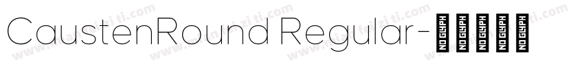 CaustenRound Regular字体转换